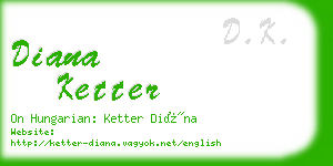 diana ketter business card